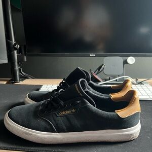 adidas Black and White Athletic Shoes